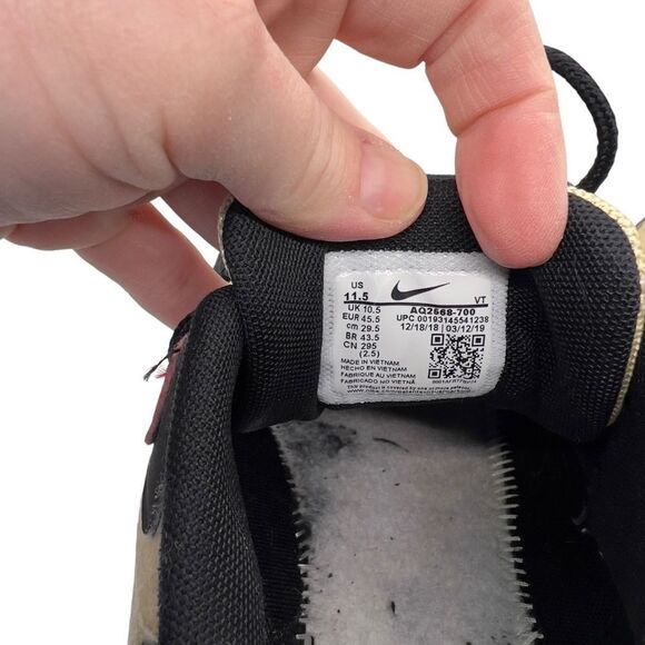 11.5 no insole MEN’S NIKE AIR MAX 200 TEAM GOLD UNIVERSITY RED BLACK - Picture 10 of 10